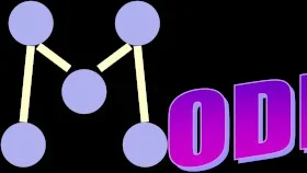Stylized ‘MODES’ logo with connected purple circles forming the letter M, and bold purple gradient text.